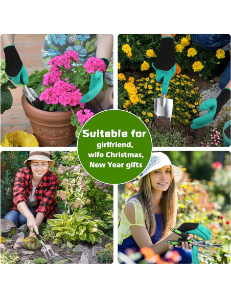 Set de Herramientas de Jardín JMOO 8 Piezas Ergonómicas