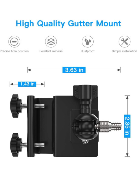 Soporte de Cámara de Seguridad OkeMeeo Sin Taladro Negro