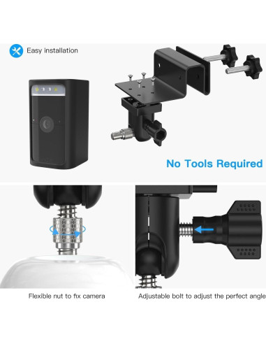 Soporte de Cámara de Seguridad OkeMeeo Sin Taladro Negro