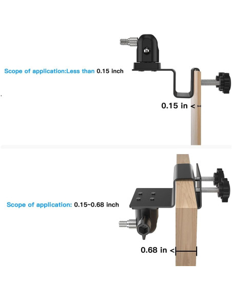 Soporte de Cámara de Seguridad OkeMeeo Sin Taladro Negro