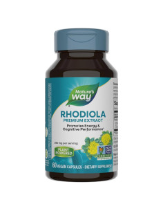 Extracto de Rhodiola Nature's Way 250 mg, 60 Cápsulas Veganas