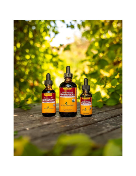 Extracto de Ashwagandha Orgánico Herb Pharm 60 ml Glicerita Sin Alcohol