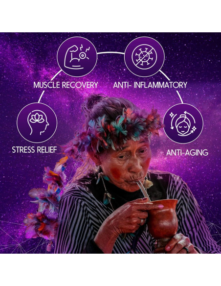 Yerba Mate Instantáneo BloomBoost 330g - Sabor Durazno Mango