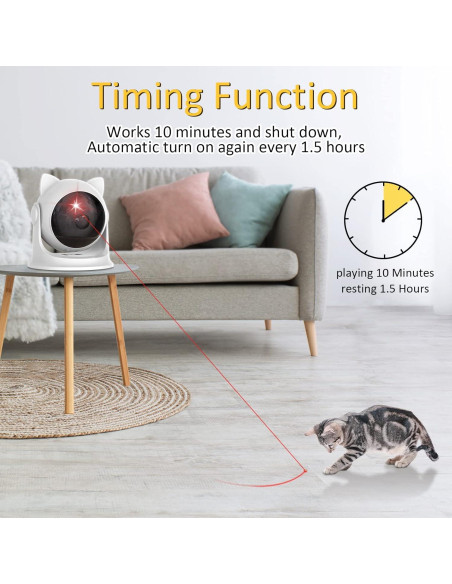 Juguete láser automático para gatos umosis P32 blanco
