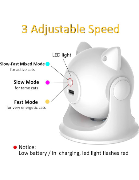 Juguete láser automático para gatos umosis P32 blanco