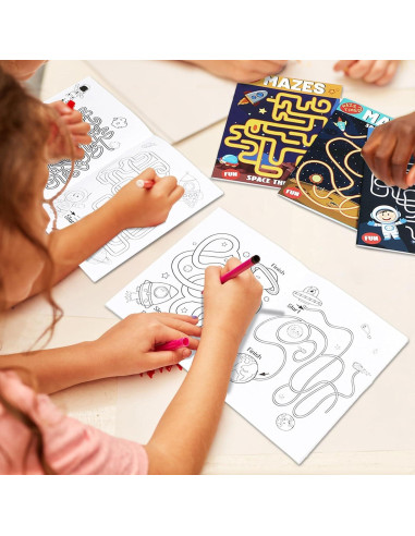 Set de 6 Libros de Laberintos Espaciales para Niños