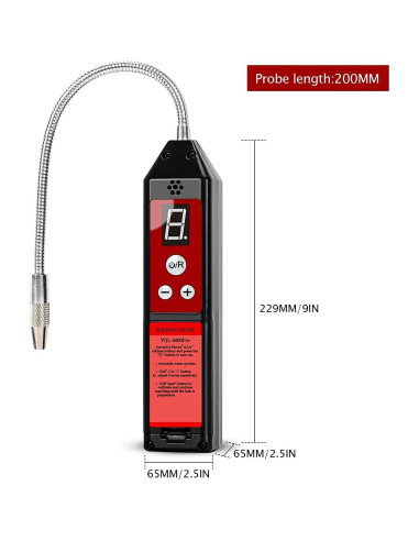 Detector de Fugas de Gas Halógeno Wale&Morn WJL-6000PRO