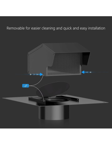 Ventilación de Techo Hon&Guan 6 Pulgadas Acero Galvanizado