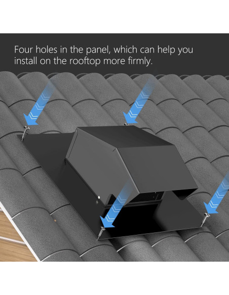 Ventilación de Techo Hon&Guan 6 Pulgadas Acero Galvanizado