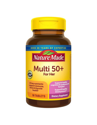 Nature Made Multivitamina Para Ella 50+ Sin Hierro 90 Tabletas