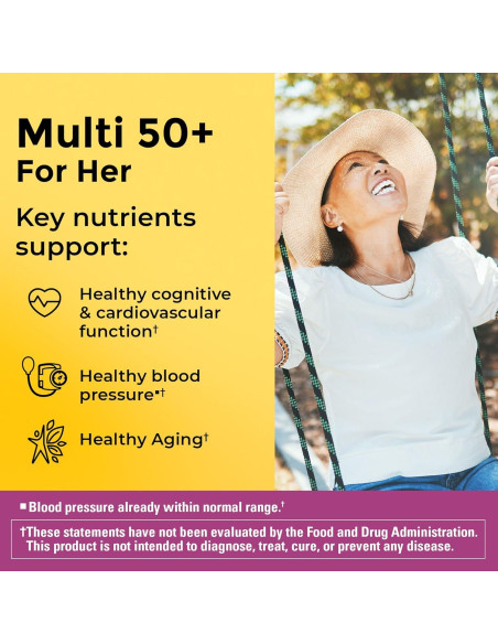 Nature Made Multivitamina Para Ella 50+ Sin Hierro 90 Tabletas