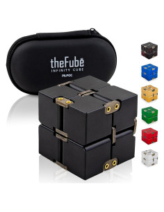 Cubo Infinito Antiestrés PILPOC elFube Negro Aluminio
