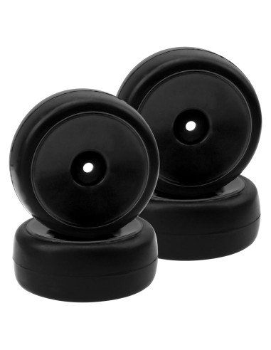 Aros de Rueda 12mm + Neumáticos de Goma 65mm HIRCQOO RC