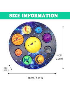 Juguete Sensorial Antiestrés QETRABONE Planeta Cueva 8 Planetario 2