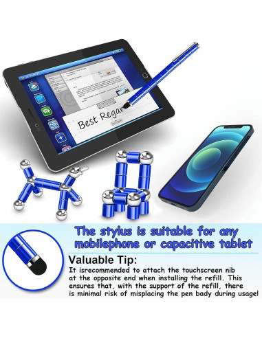 Bolígrafo Magnético TYJHAFN Azul - Juguete Anti-Estrés