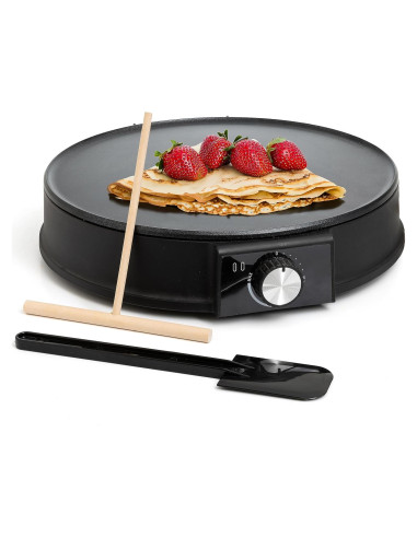 Moss & Stone Máquina Eléctrica para Crepas 30 cm Antiadherente