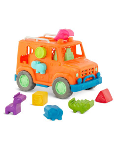 Battat Camión Clasificador de Formas Safari 9 Piezas 1 Año+