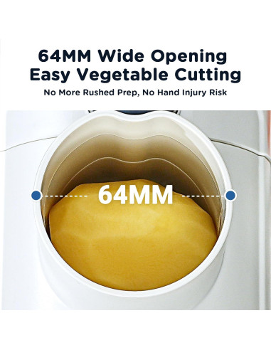 Rallador Eléctrico Aobosi 3 en 1 para Verduras y Queso