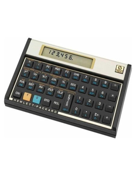 Calculadora Financiera HP 12C - Negro/Dorado - 120 Funciones