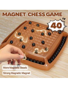 Juego de Ajedrez Magnético LLESSOO 40 Piezas para Niños y Adultos 2