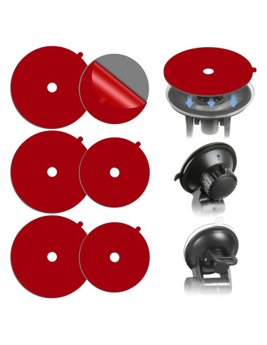 Almohadillas Adhesivas Doble Cara 5.6 y 6.6 cm para Ventosa