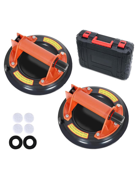 Ventosas de vidrio CWD&SQH 20.8 cm 212 kg 2 unidades Ventosas de vidrio CWD&SQH 20.8 cm 212 kg 2 unidades
