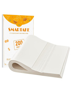 SMARTAKE 200 Hojas de Papel Pergamino 30x40 cm Anti-adherente