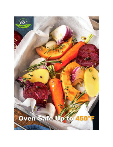 SMARTAKE 200 Hojas de Papel Pergamino 30x40 cm Anti-adherente