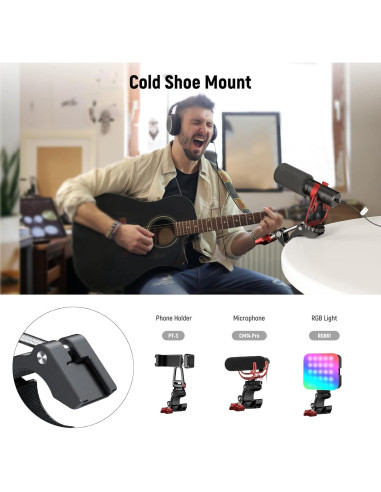 Abrazadera Super Clamp NEEWER ST81 con zapata fría 4 kg