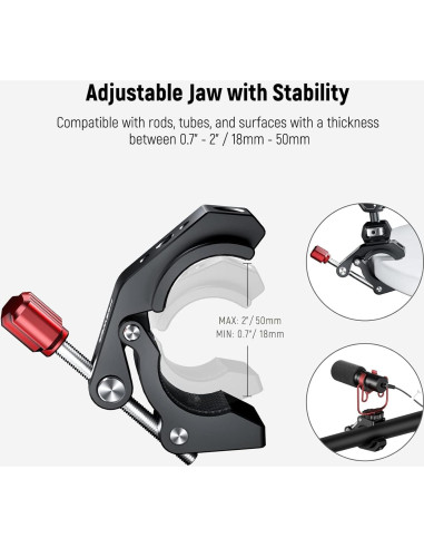 Abrazadera Super Clamp NEEWER ST81 con zapata fría 4 kg