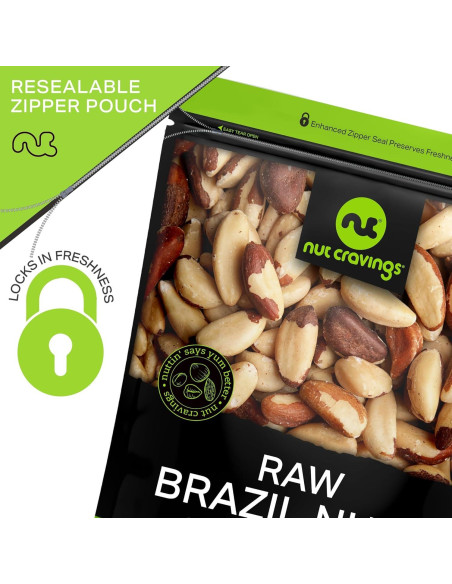 Nueces de Brasil Crudas Nut Cravings 907g Snack Saludable