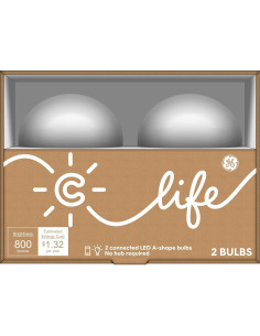 Bombilla LED Inteligente GE A19 C-Life 11W Paquete de 2 2
