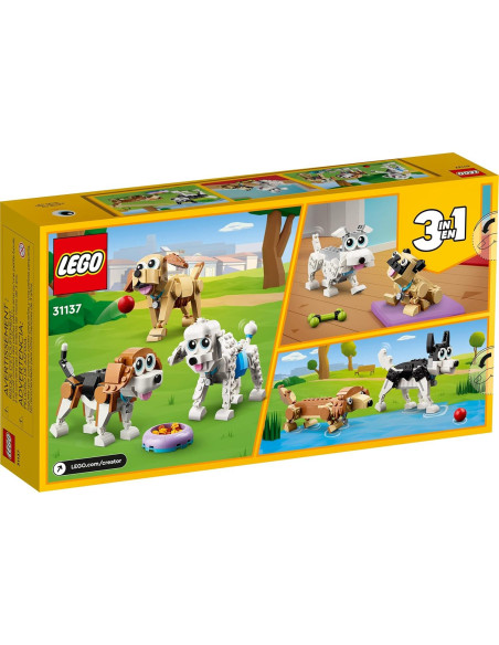 LEGO Creator 3 en 1 Perros Adorables 31137 para Niños