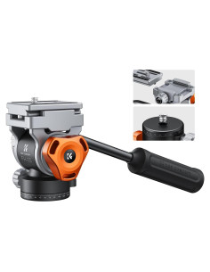 Cabezal Fluido K&F Concept FH-03 para Trípode 5kg