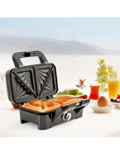 Máquina de Waffles 1200W COSTWAY 3 en 1 con Placas Desmontables 2