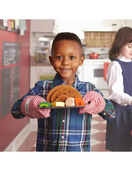 Juego de Barbacoa de Madera Melissa & Doug 24 Piezas Juego de Barbacoa de Madera Melissa & Doug 24 Piezas