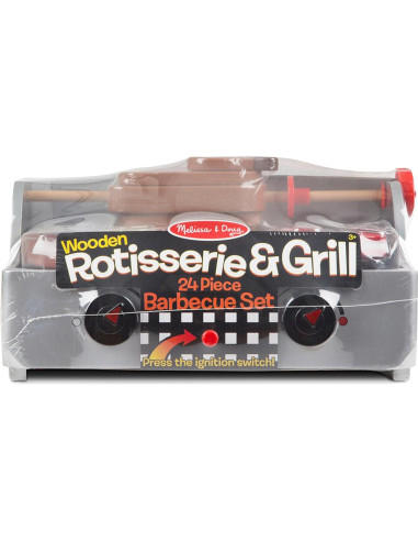 Juego de Barbacoa de Madera Melissa & Doug 24 Piezas