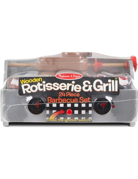 Juego de Barbacoa de Madera Melissa & Doug 24 Piezas Juego de Barbacoa de Madera Melissa & Doug 24 Piezas