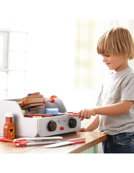 Juego de Barbacoa de Madera Melissa & Doug 24 Piezas Juego de Barbacoa de Madera Melissa & Doug 24 Piezas