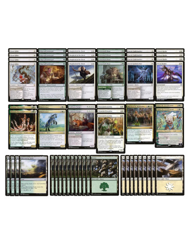Baraja de Aventura Verde/Blanco MTG - 60 Cartas Poderosas