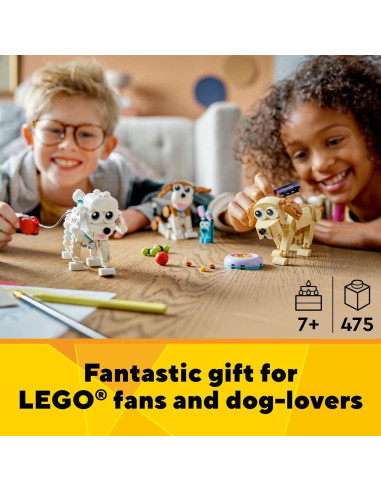 LEGO Creator 3 en 1 Perros Adorables 31137 para Niños