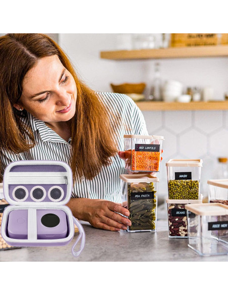 Funda para impresora de etiquetas Lumus&Solem LPC01 Púrpura Funda para impresora de etiquetas Lumus&Solem LPC01 Púrpura