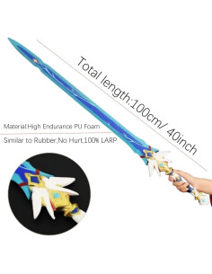 Espada de Cosplay 100 cm damdos para Halloween - Yanqing 2