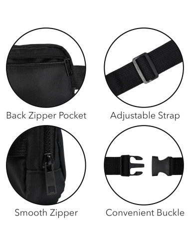 Bolso de Cintura Unisex Popfunk con Logo Batman 20.3x14cm