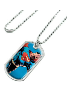 Collar de Placa Militar Superman Graphics & More con Cadena 61cm 2