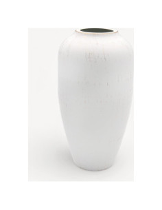 Jarrón de Metal Hosley Lavado Blanco 28 cm Decoración Hogar