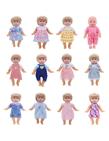 12 Conjuntos de Ropa para Muñecas 30 cm Digabi