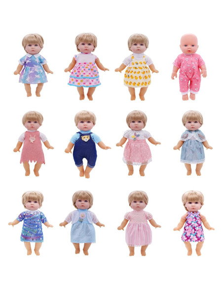 12 Conjuntos de Ropa para Muñecas 30 cm Digabi