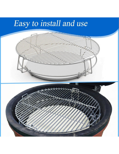 Sistema de Parrilla Kamado Cmanzhi S2C 18" (45.72 cm) Accesorios Sistema de Parrilla Kamado Cmanzhi S2C 18" (45.72 cm) Accesorios