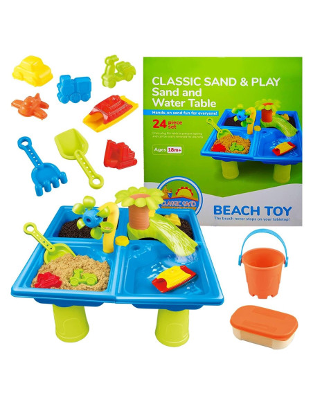 Mesa de Arena y Agua Classic Sand & Play 24 Piezas para Niños